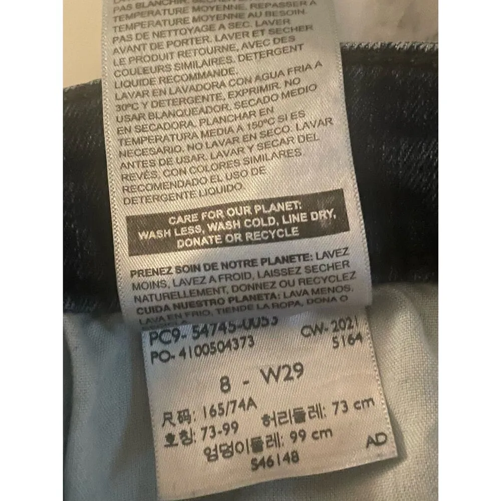 Distressed Levi Signature Shorts, Size 8, W29, B88, $38 Blue - Image 4