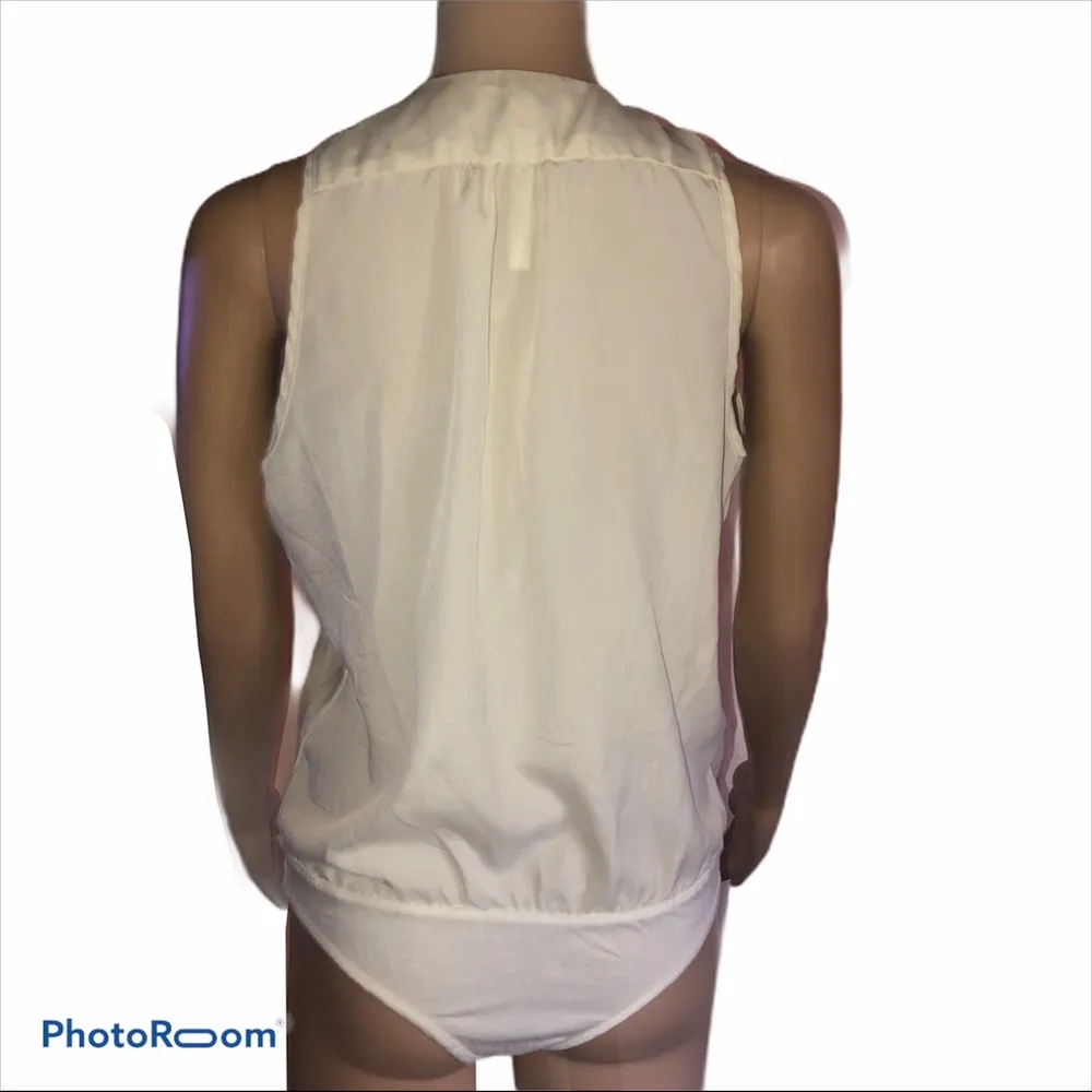 Renee C . wrap front body suit blouse - Image 4