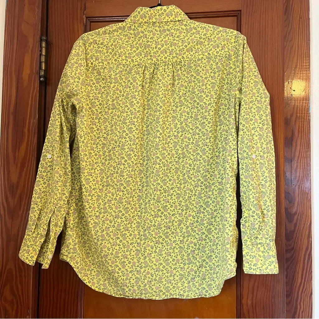 Floral Yellow Button up shirt - Image 4