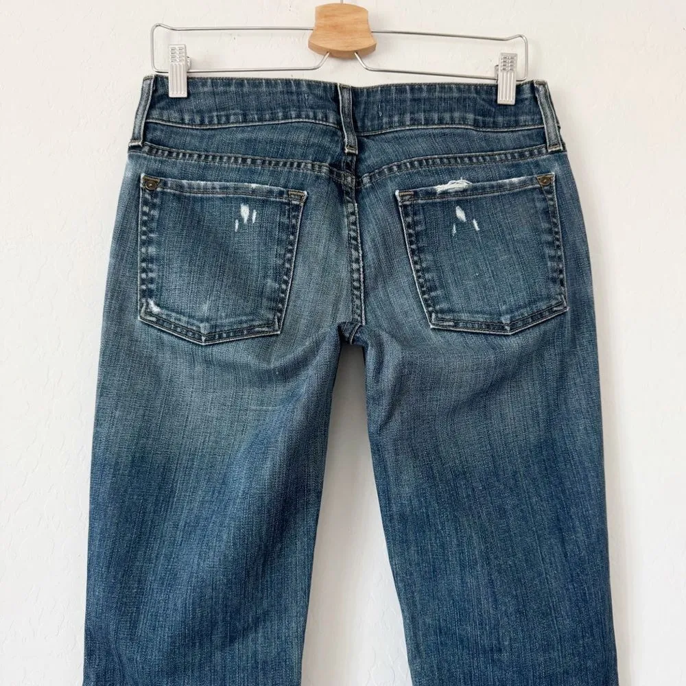 Vince Flare Low Rise Jeans in Mykonos Wash Distressed Size 28 - Image 6