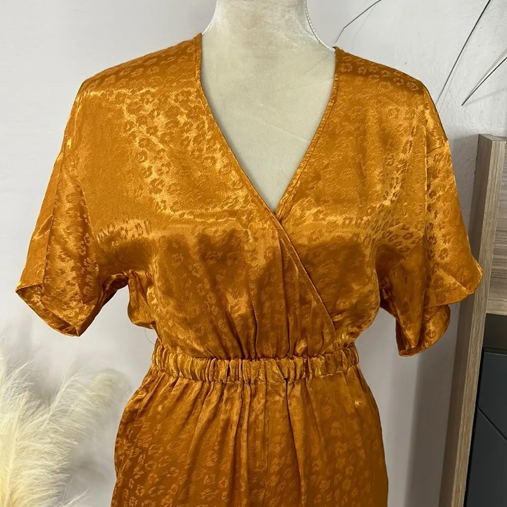 nwt // joie tau copper leopard jumpsuit - Image 7