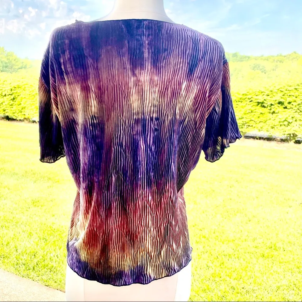 Kasper Pleated Top Purple - Image 8