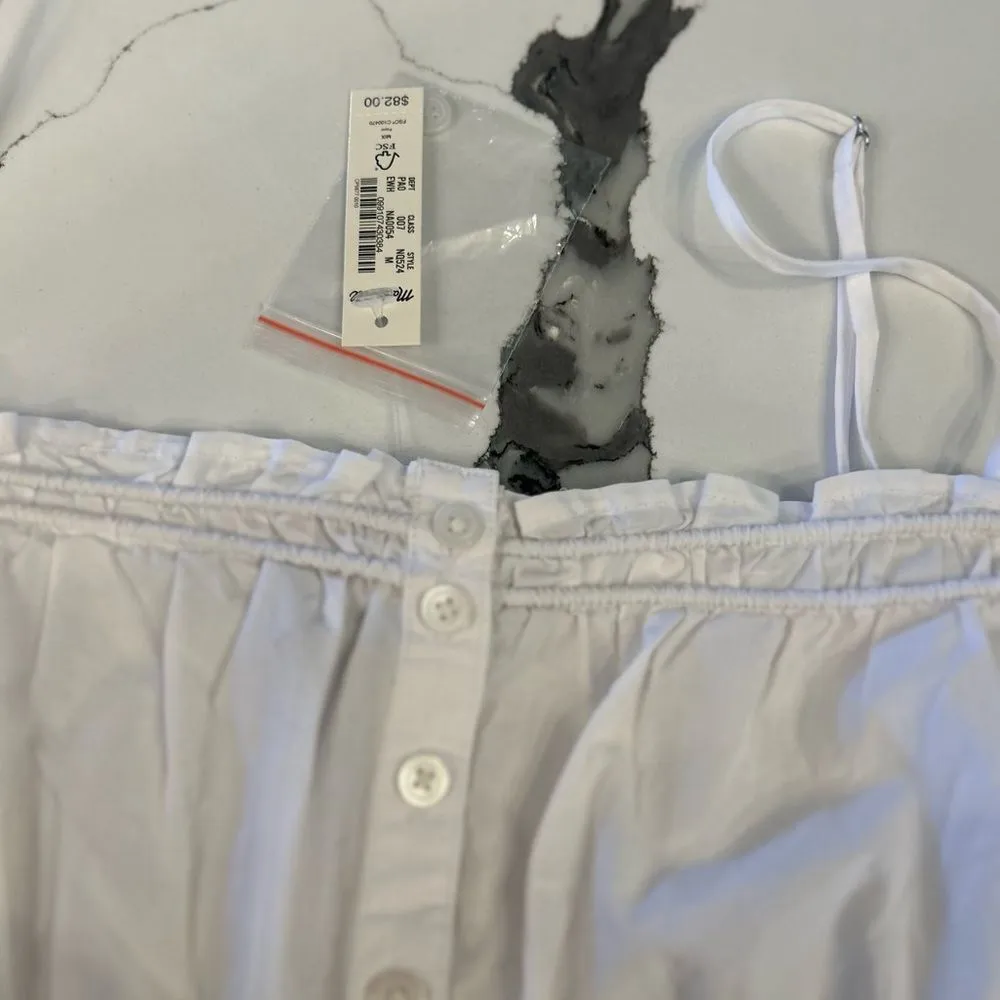 Madewell Smocked Crop Camisole NWT M - Image 3