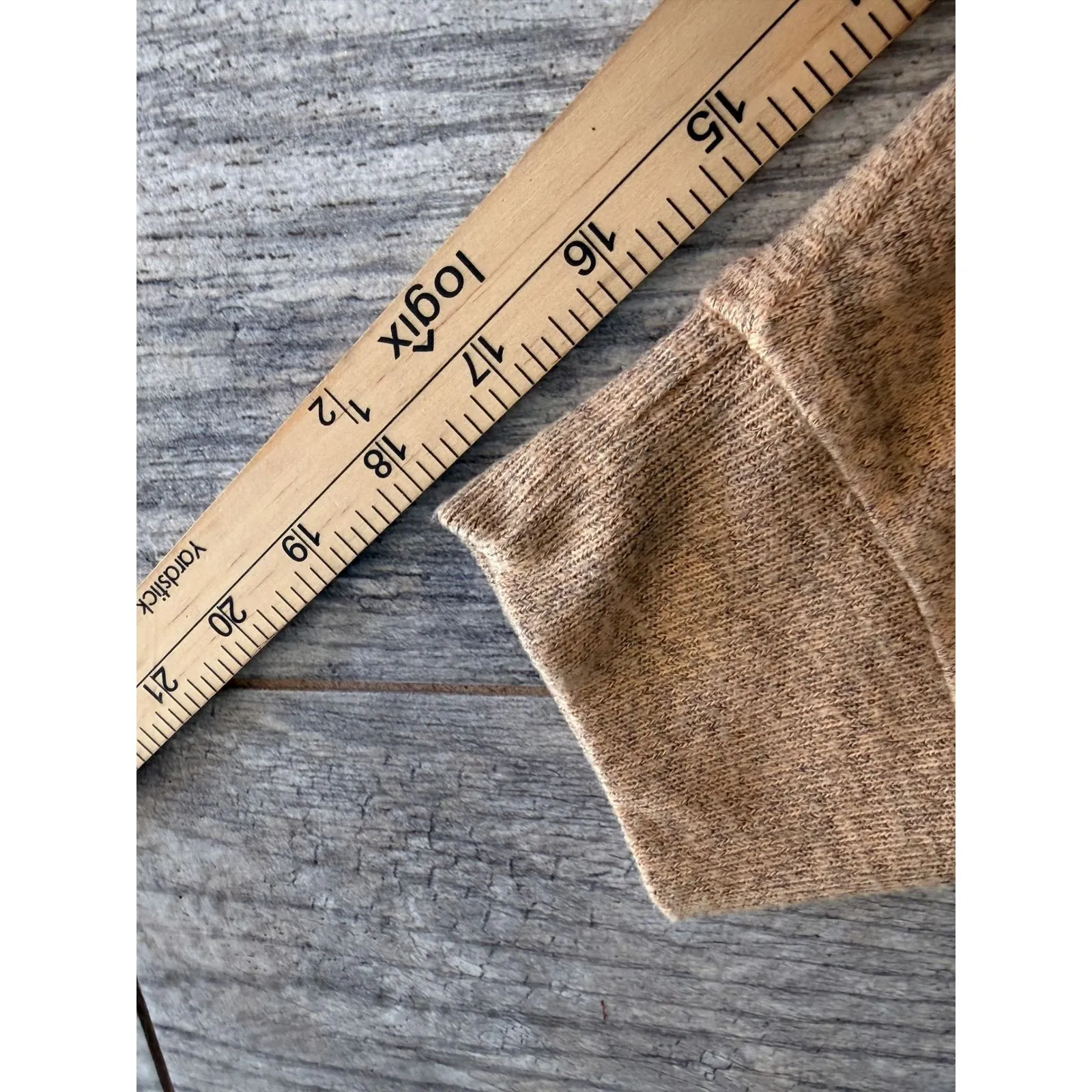 DG2 Diane Gilman Asymmetrical Ruffle Knit Top Plus size 1X Lot of 2 Blouse Tunic Tan - Image 6