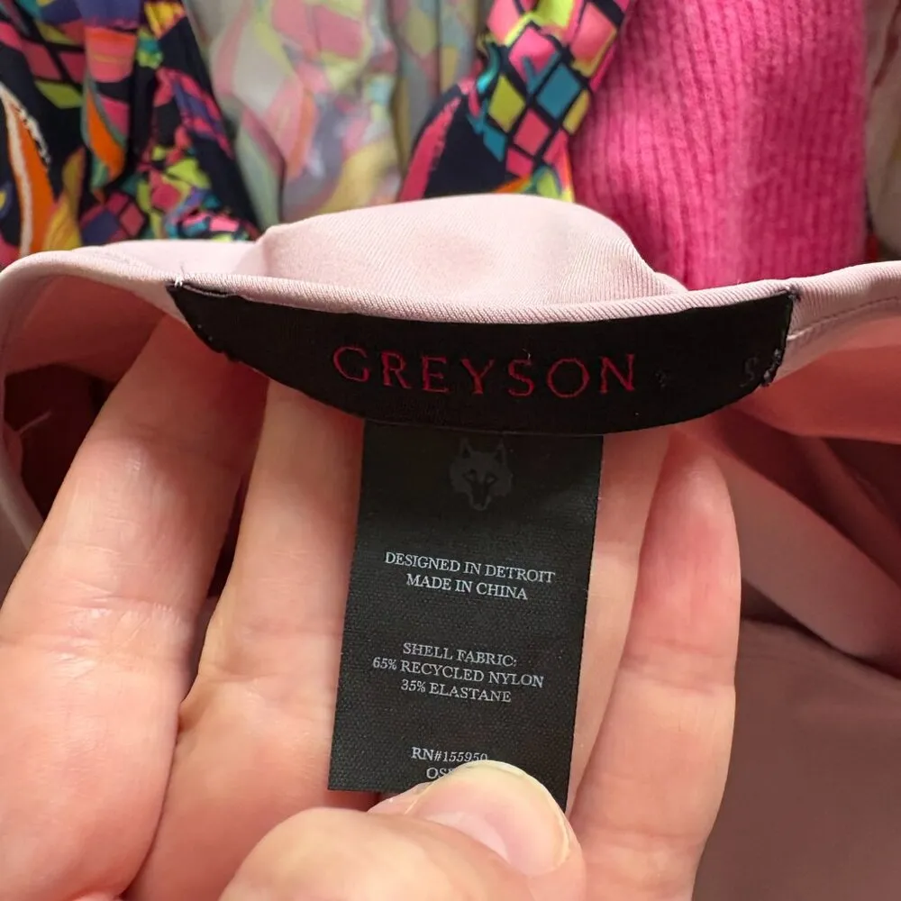 Greyson Haelyn Top Womens Golf Athletic Trendy Pink Puff Sleeve Small - Image 3