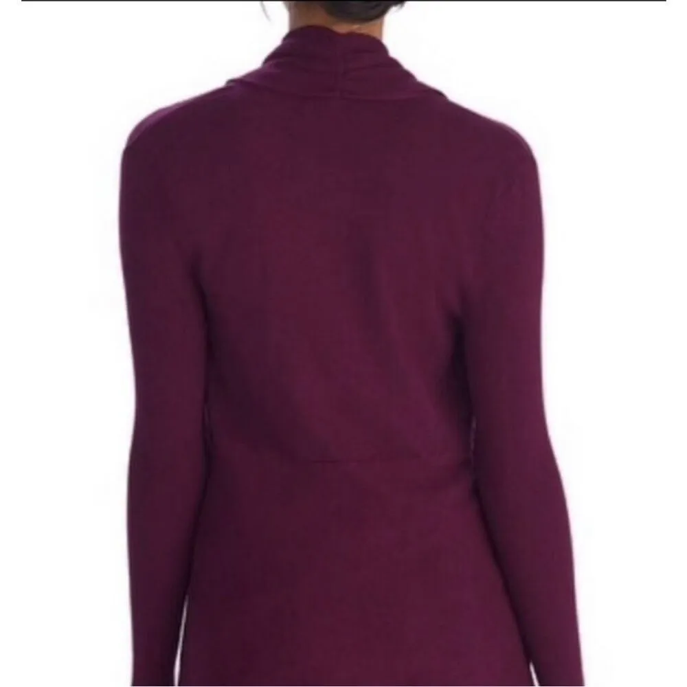 ✨White House Black Market Maroon Sz Small Cardi Sweater✨ - Image 2