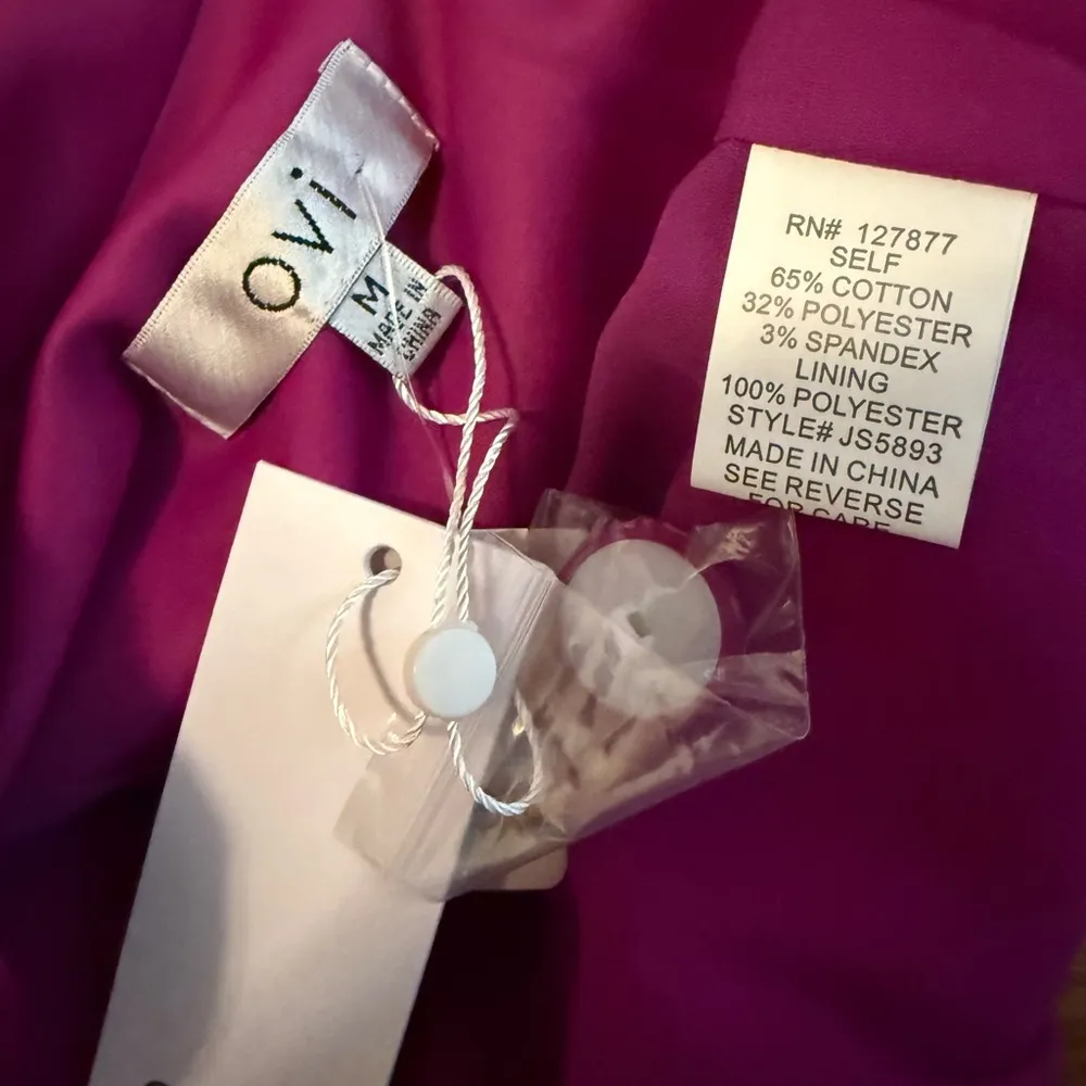 Ovi Vibrant Magenta single button Blazer size M - Image 13