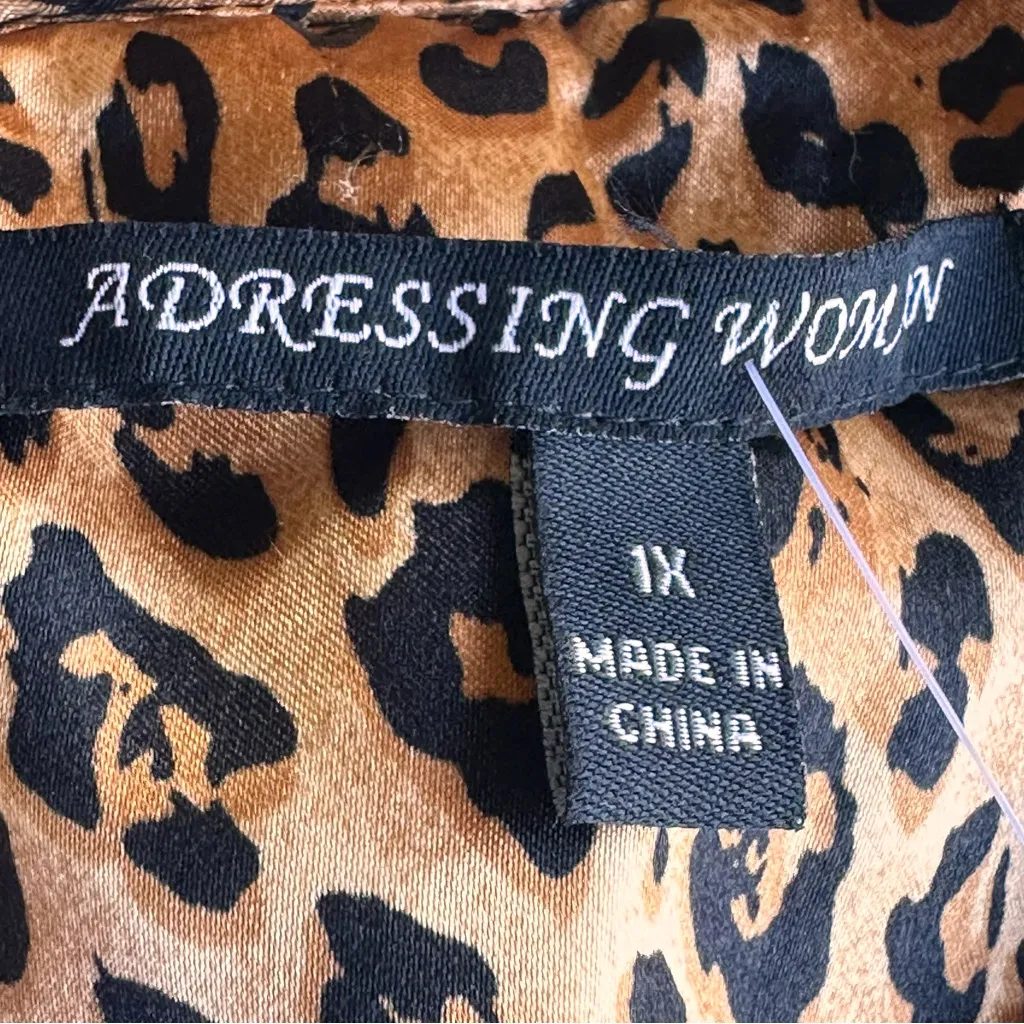 Adressing Woman Woman’s Plus Size Jacket Zip Up Crinkled Sequined Artsy Black - Image 14