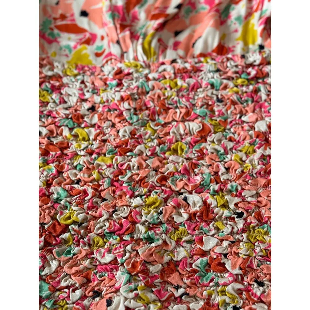 BYTIMO peach Shirred floral - Image 9