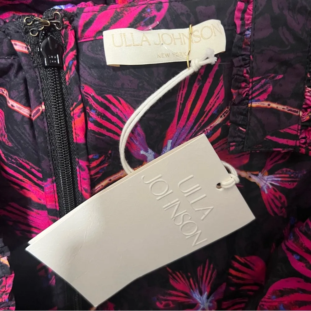 NEW NWT  Caprice Ruffled Floral Print Midi Dress Zinnia - Image 15