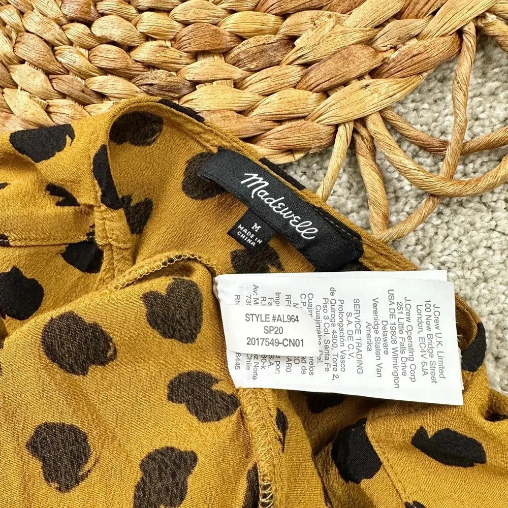 Madewell Sash-Tie Wrap Top in Painted Spots Size M - Image 8