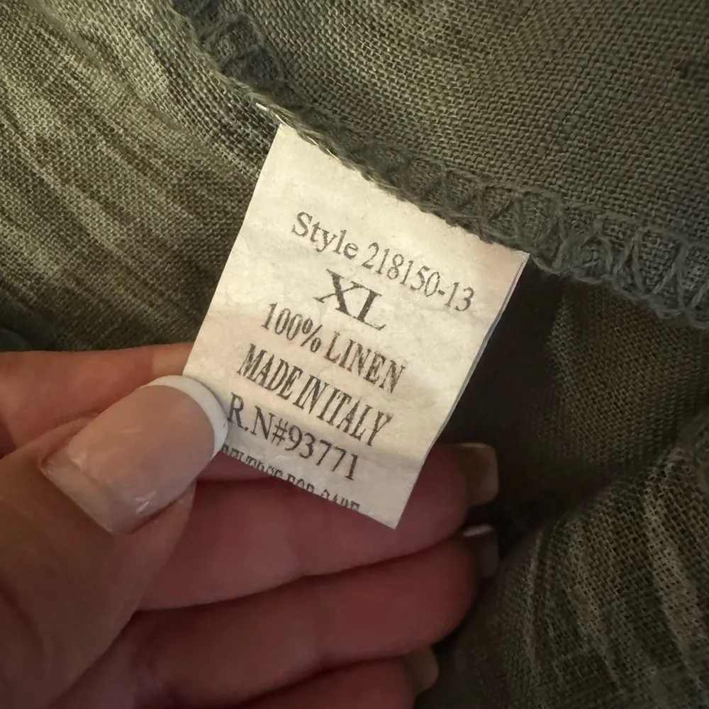 Camille à CO Green Leaf Print Jumpsuit Size CL. C33 - Image 11