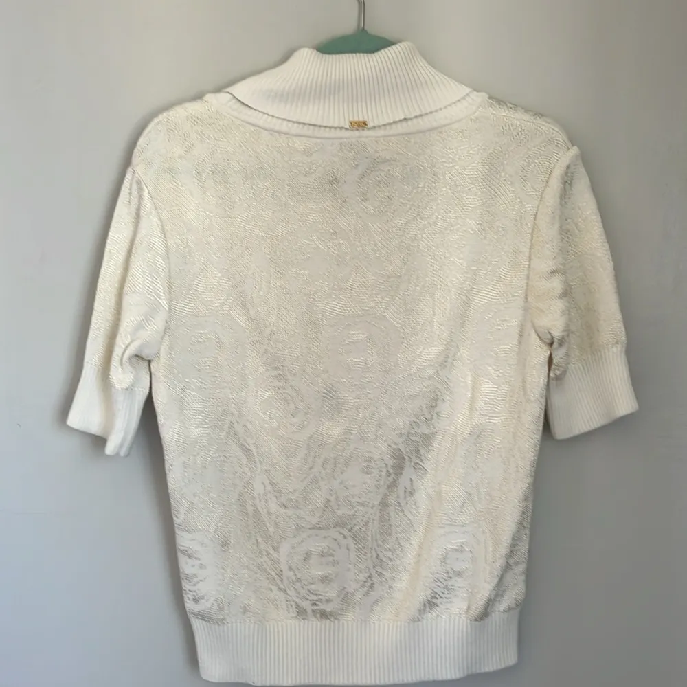 St John Short sleeved knit turtleneck sweater. Size S - Image 3