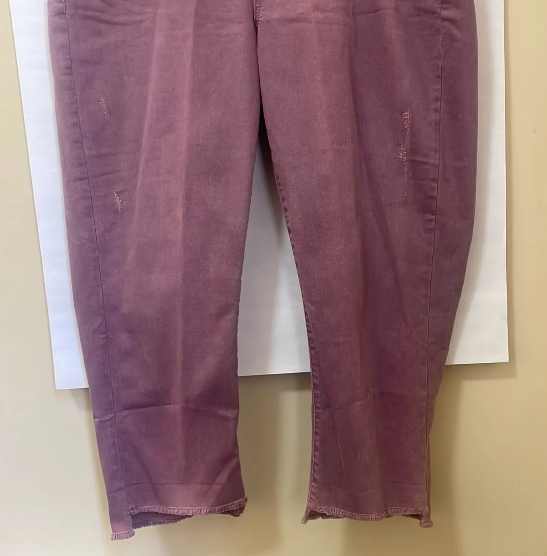 1094741 Lavender Girlfriend Cropped JEANS $70 NWT 16 - Image 5