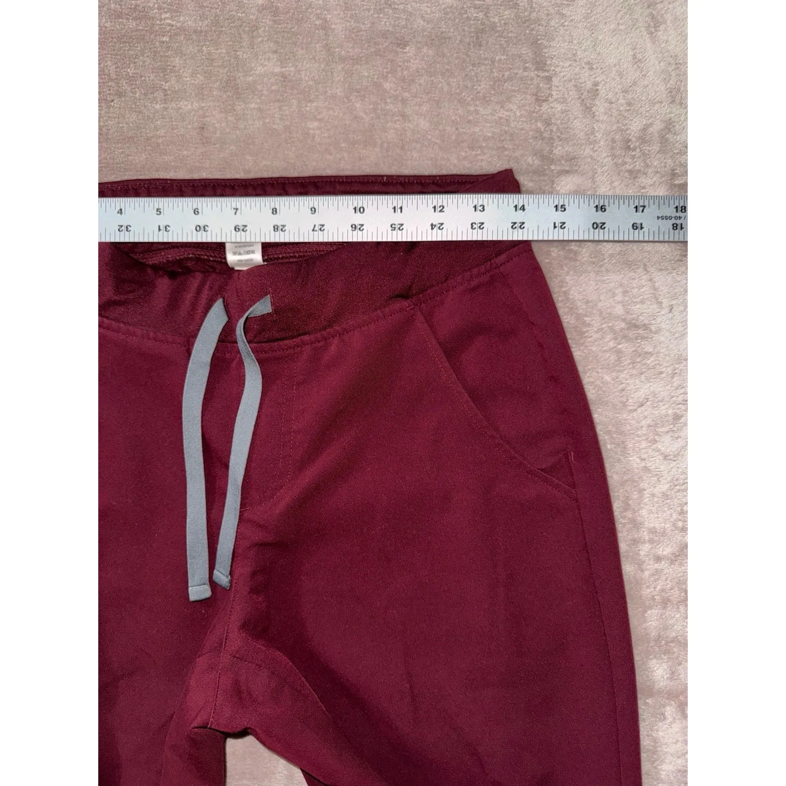 FIGS  Zamora Jogger Scrub Pants Graphite Red Size Small‎ - Image 7