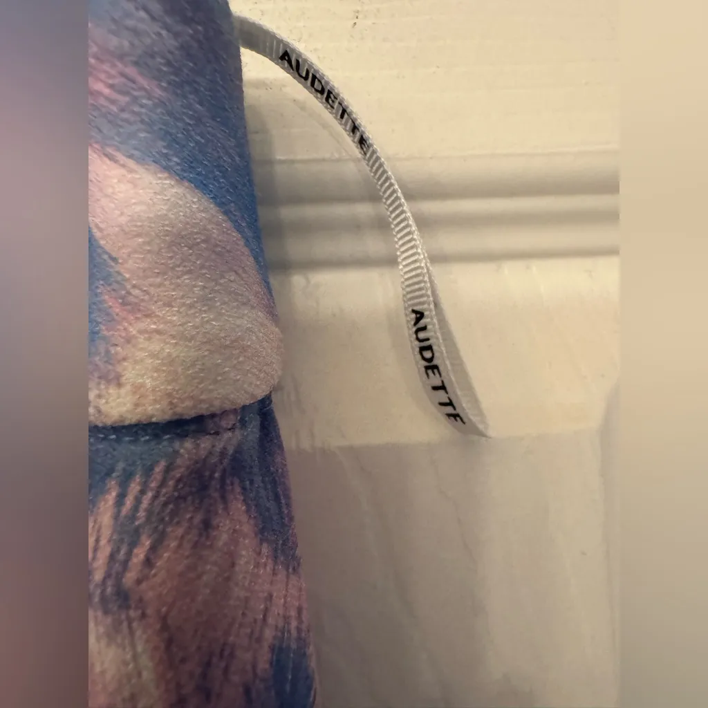 Anthropologie Audette Effie Pants Blue Pink Purple Women's Size Medium - Image 11