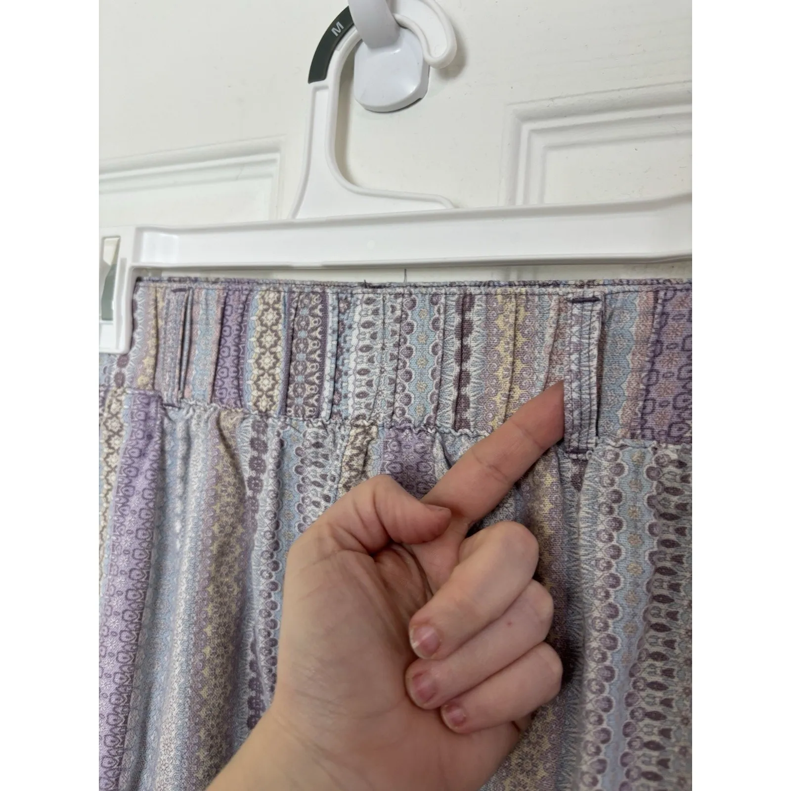 Rewash Linen Blend Fringe Pull On Striped Shorts Size XL Boho Festival Beach - Image 4