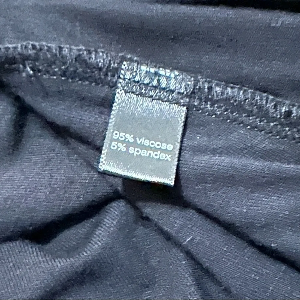 Peruvian Connection Women’s S Black Short Sleeve Twist Front Double Lined Dress - Image 7