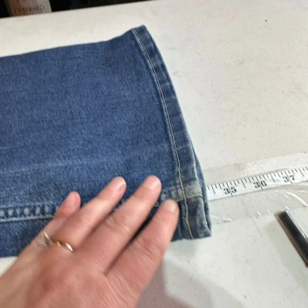 Y2K American Eagle Outfitters Womens Stretch Hipster Jeans Blue Size 6 LONG Tall - Image 15