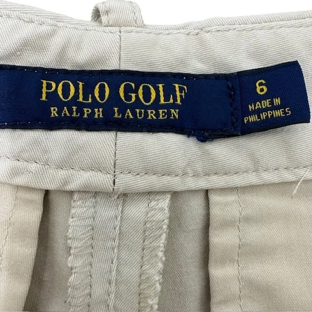 Women's Polo Golf Ralph Lauren Bermuda Shorts Chino Casual Beige‎ Size 6 Tan - Image 11