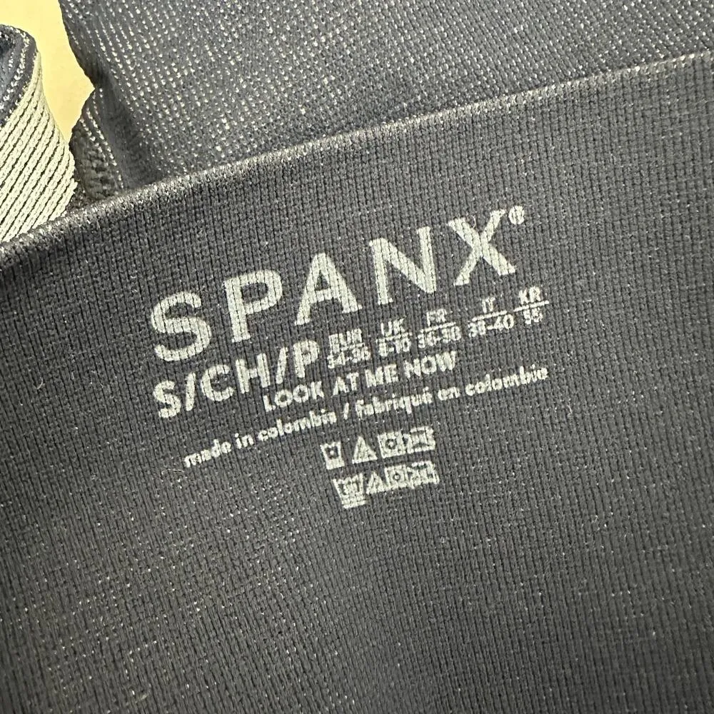 Spanx Seamless Track Stripe Legging Navy Haze High Waist Stretch 50232R S NWT - Image 12