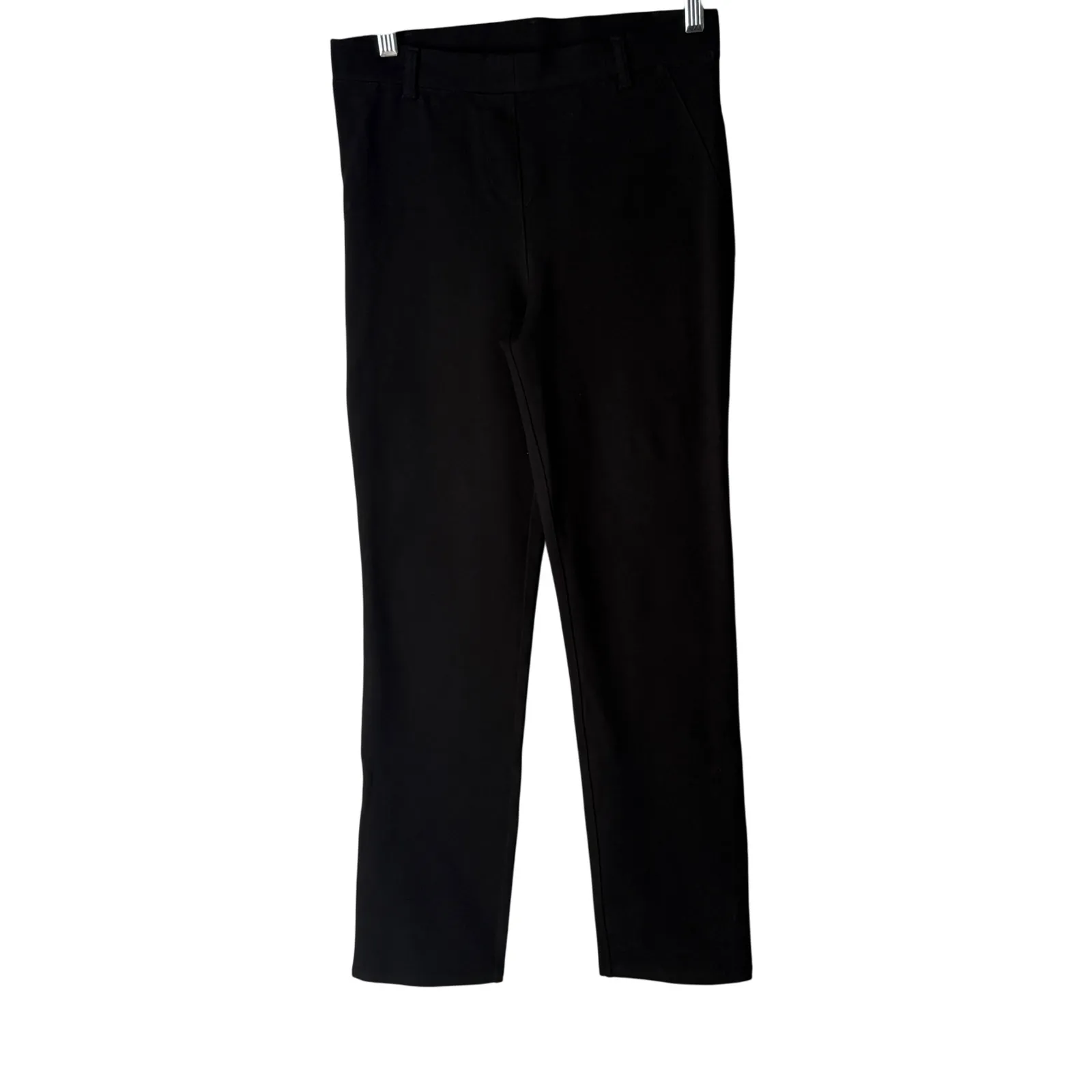 Quince Black Stretch Ponte Straight Leg Pants Women's S Comfort Career Preppy - Image 2