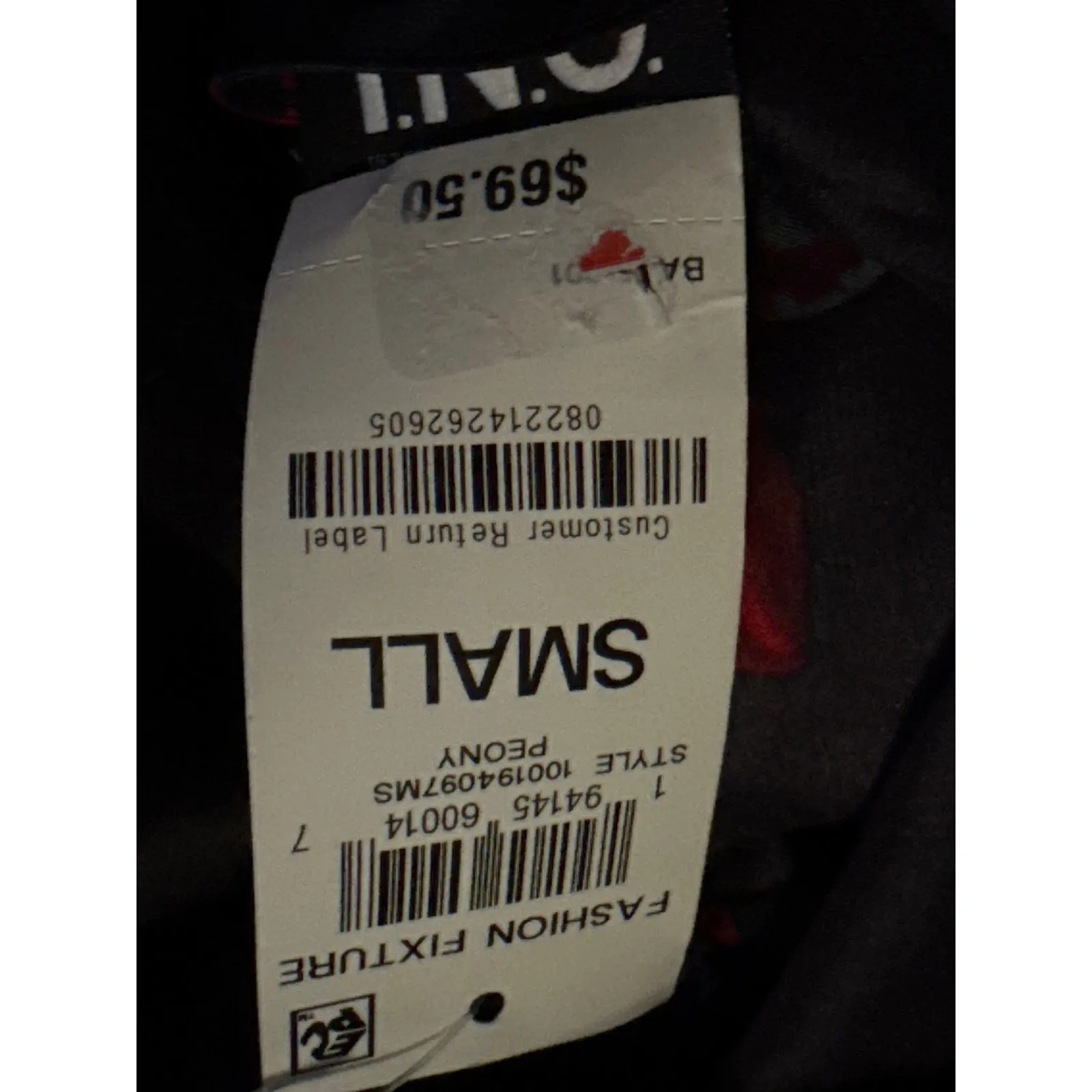 Brand New INC International Concepts Women's Size Small Black Red Floral Robe - Image 6