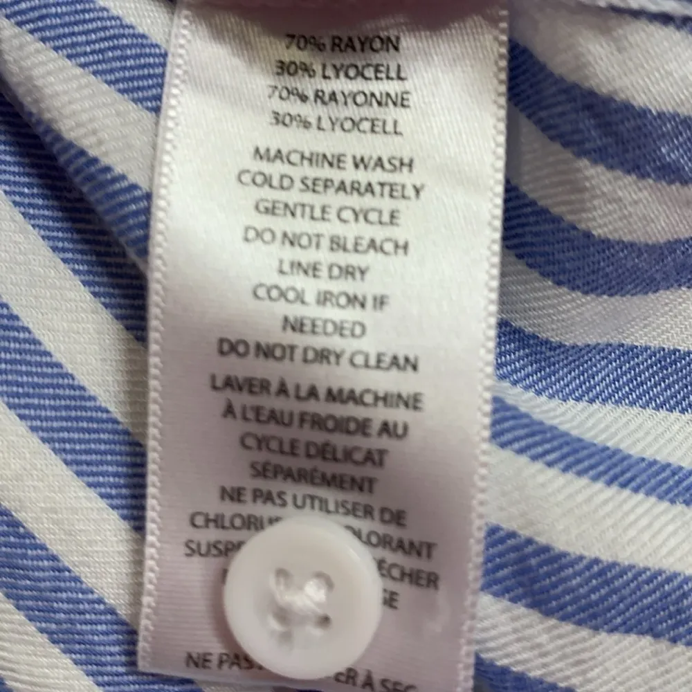 Beach Lunch Lounge ‘Spencer’ striped short sleeve camp shirt M - Image 9