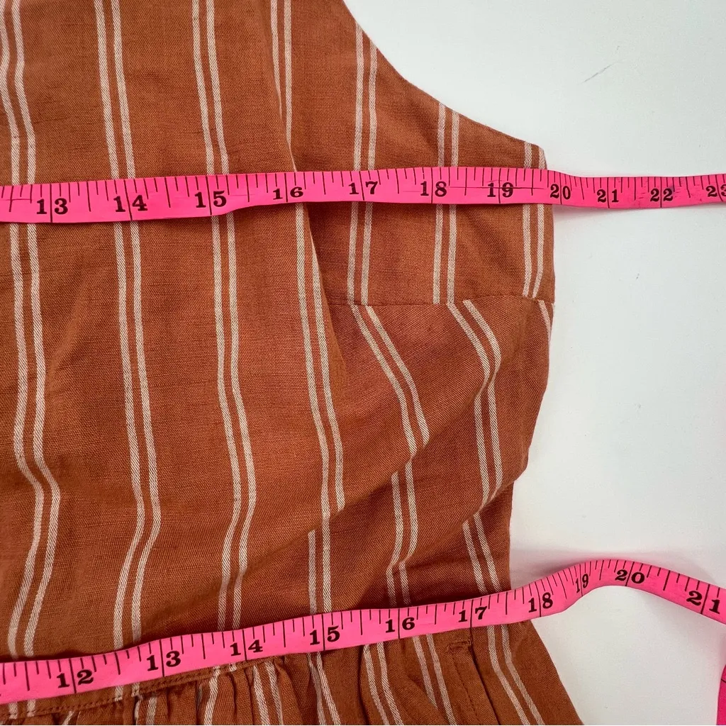 Pact Canopy Linen Easy Tank Dress Made with Organic Cotton Sz L - Image 7