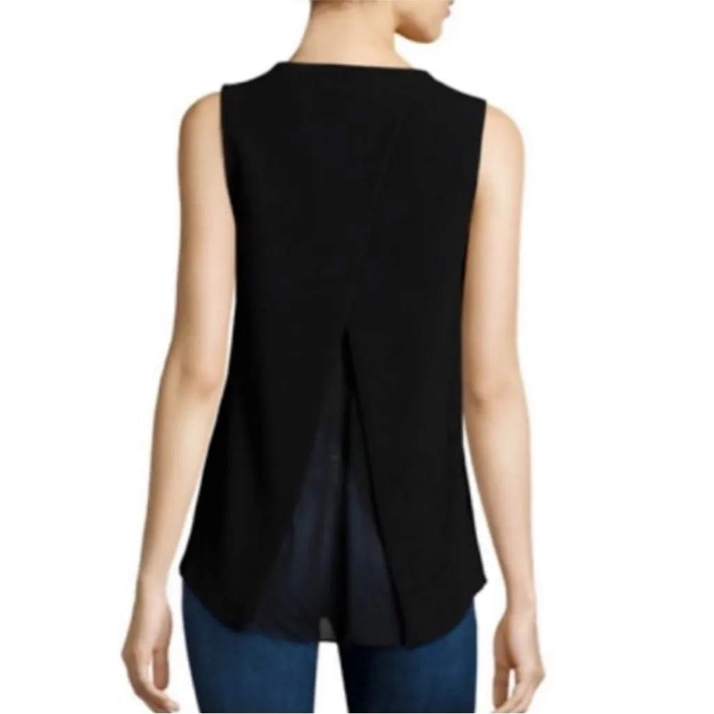 Rag and Bone • Harper Black Sleeveless Tank Top - Image 2