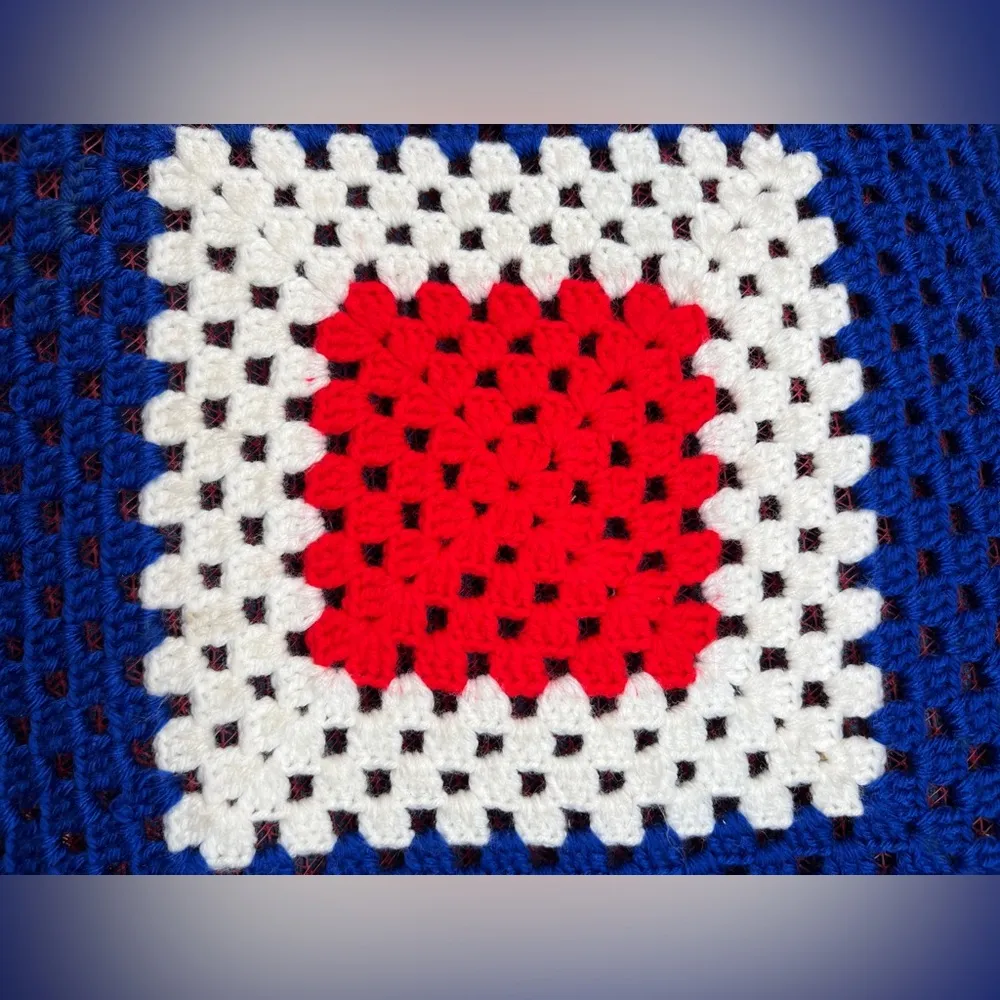 Womens Handmade Crochet/motif Knit granny square chic Granny - Image 11