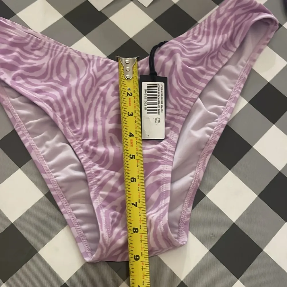 New Kendall & Kylie Women’s Purple Zebra Animal Print Bikini Bottoms Size XL NWT - Image 13