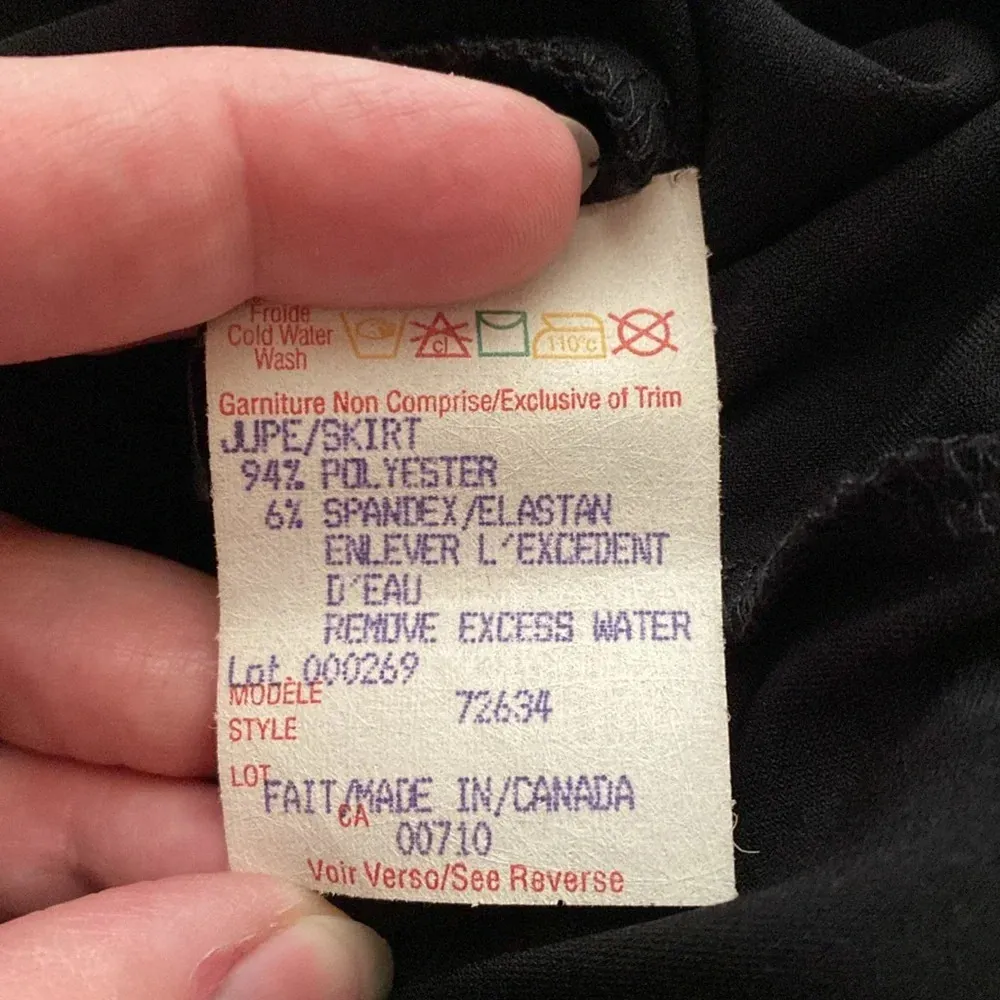 Joseph Ribkoff Midi Skirt‎ Flowy Ruffle Black - Image 6