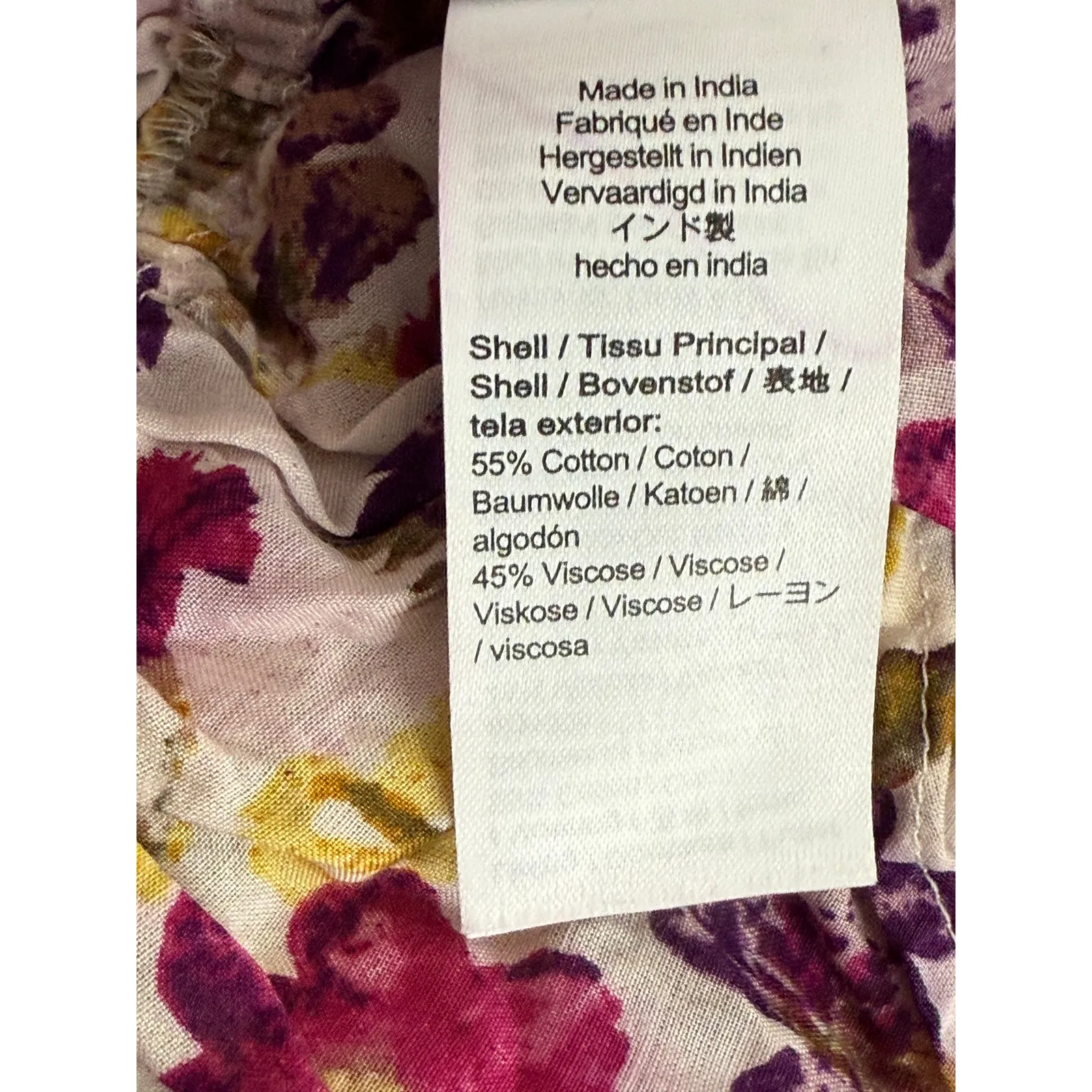 J. Crew Floral Sleeveless Tie Shoulder Top Ruffle Elastic Waist S Colorful #3837 - Image 11