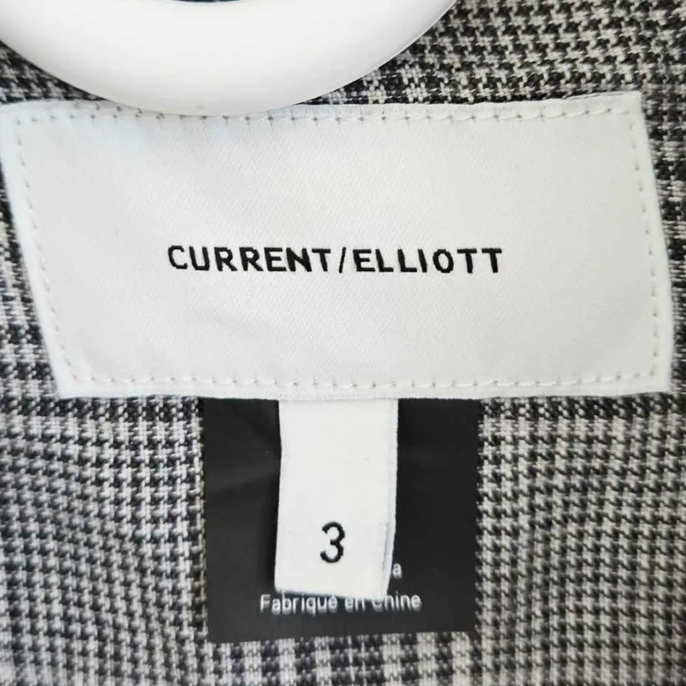 Current/Elliott Dassen Plaid Side-Stripe Linen Bomber Jacket Size 10 - Image 3