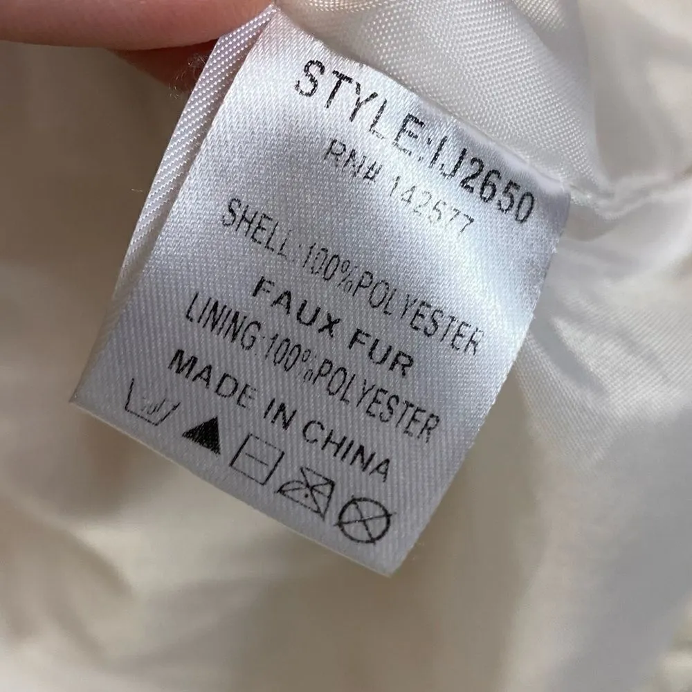 Iris Ivory Faux Fur Teddy Zip Up Jacket - Image 5