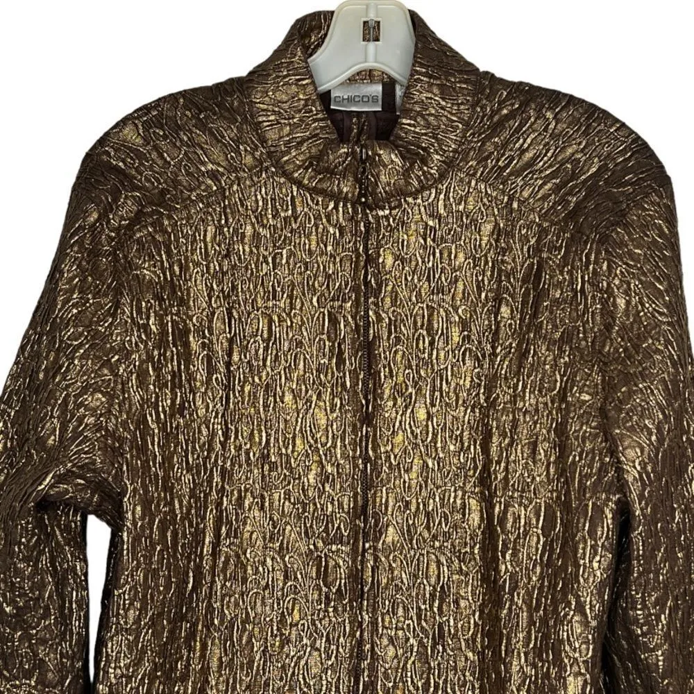 Chico's  Metallic Jacket‎ - Image 2