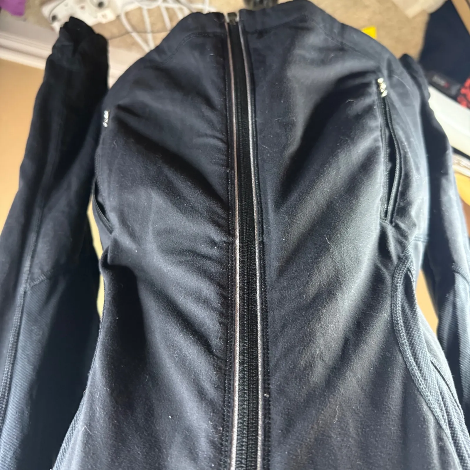 Lululemon Run: Track Time Jacket Size 6 Asymmetrical Zip Athleisure Activewear - Image 7