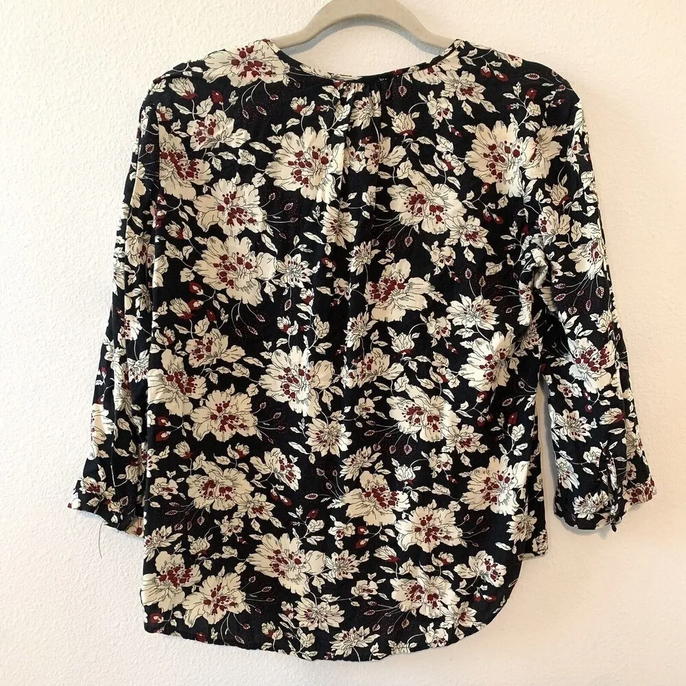 Fun 2 Fun Stitch Fix Womens Size Small Multicolor Floral Print Blouse - Image 3
