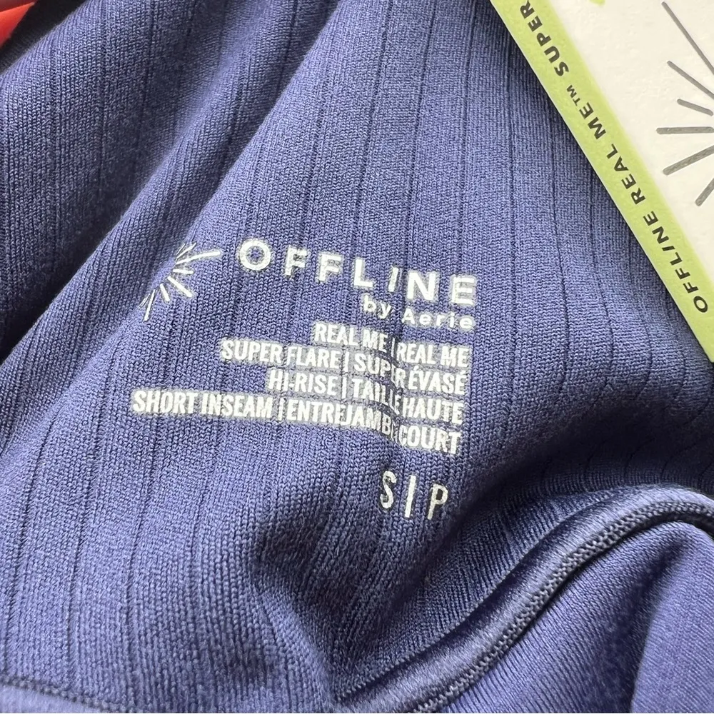 Offline by  Real Me Hi-Rise Super Flare Pants Size Small Periwrinkle NWT - Image 2