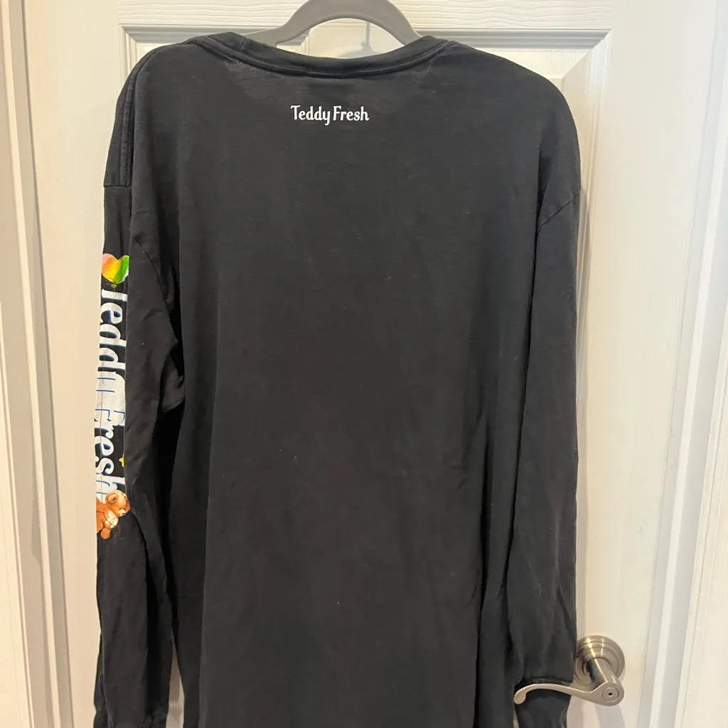 Teddy Fresh Black Long Sleeve Tee with Care Bears Design - Image 4