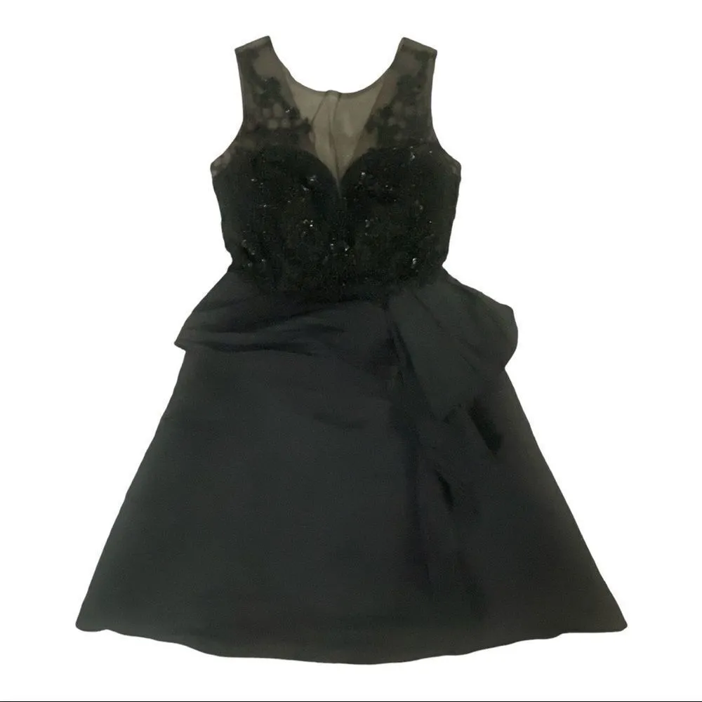 Marchesa Notte Dress Black Size 0 - Image 3
