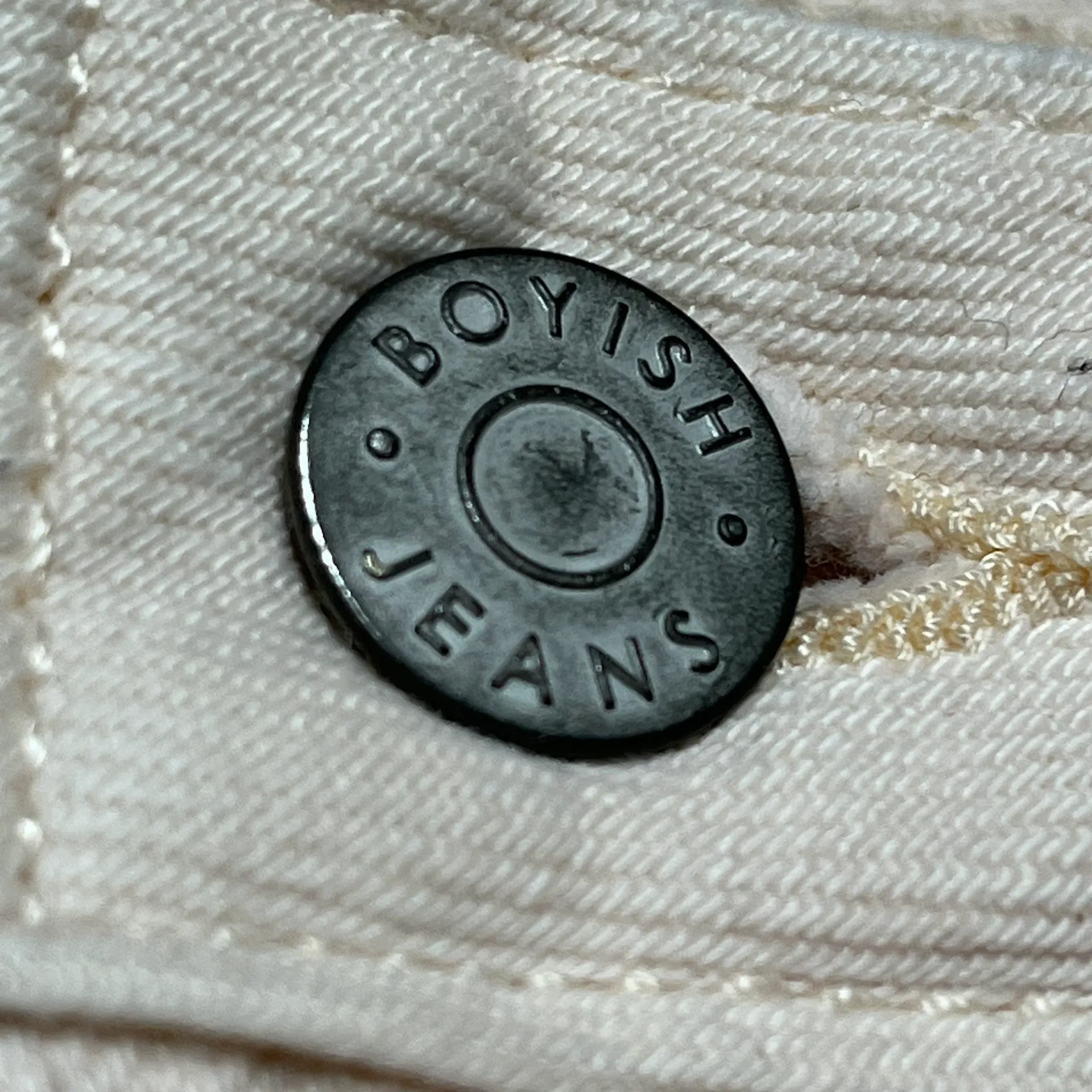 Boyish By Her Corey Denim Mini Skirt Cream - Image 5