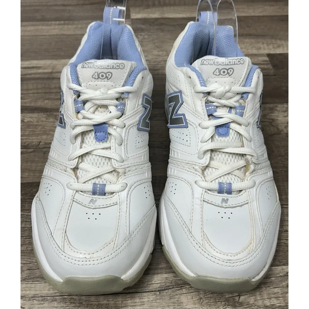 New Balance 409 V2 Shoes Sneakers Womens Size 8 D Wide Width White Blue - Image 5
