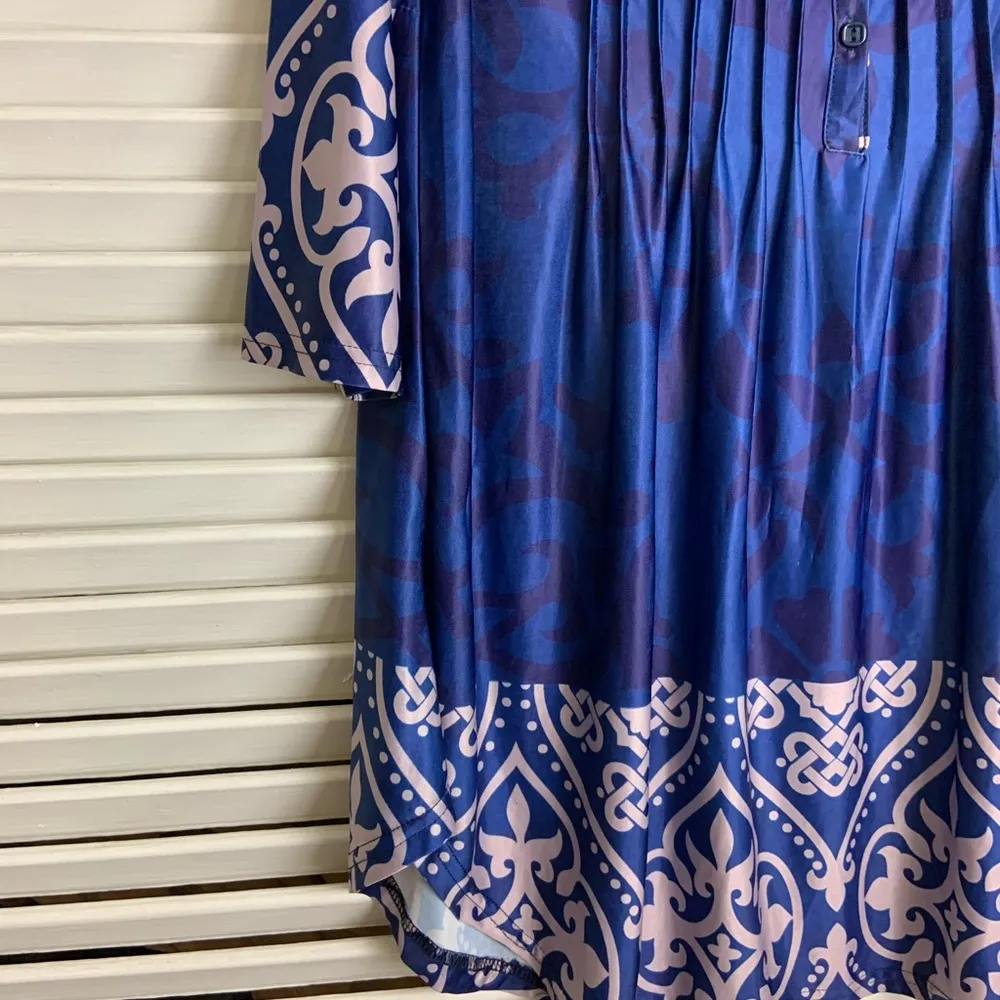 MD Sunflower by Firmiana Blue hip Blouse babydoll - Image 4