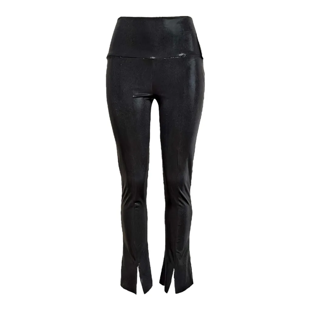 NORMA KAMALI Spat Leggings, Black Foil, Small - Image 9