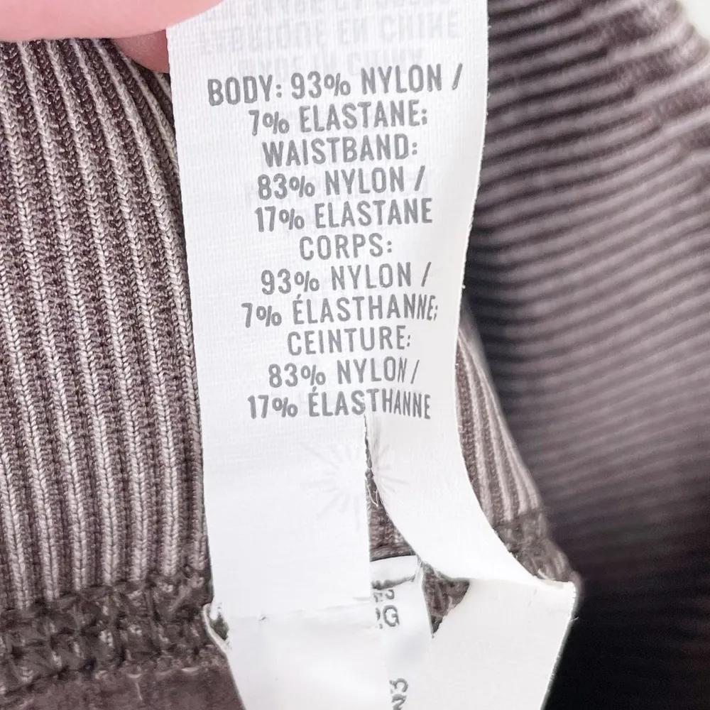 OFFLINE By Aerie Seamless Washed Rib High Waisted Legging Relic Brown Size XL - Image 7