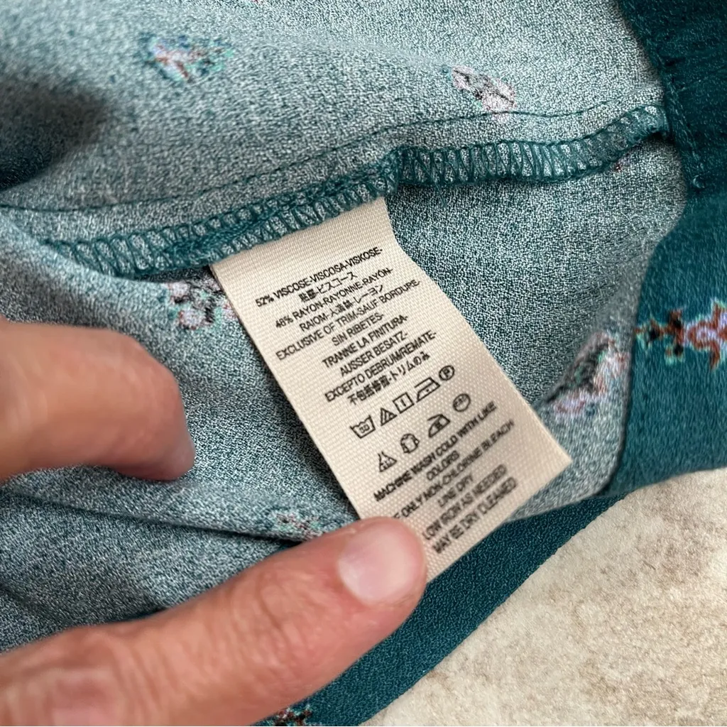 $128‎ NWT FREE PEOPLE SzS LOVE GROWS LONG SLEEVE ROMPER GREEN COMB - Image 7