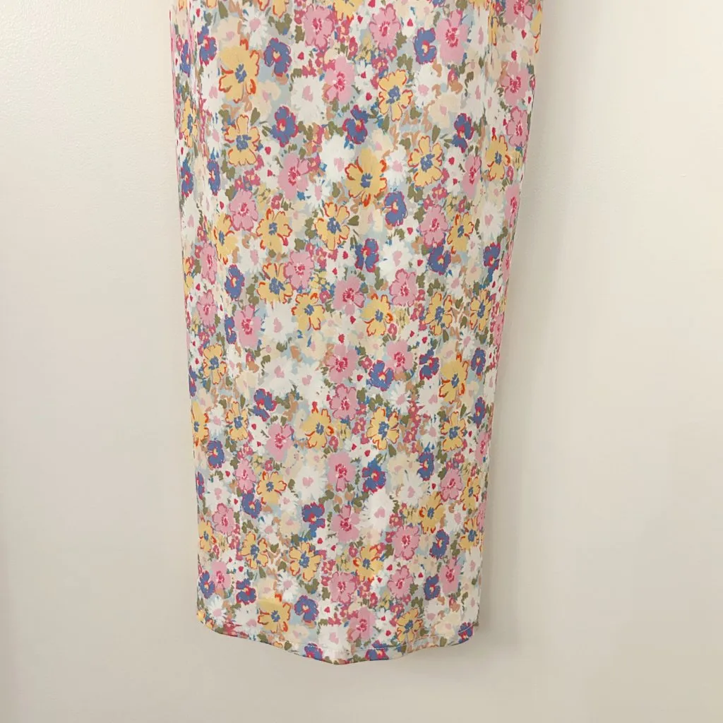 Beginning Boutique Vintage Style White Floral Lace Maxi Slip Dress Size 2 - Image 6