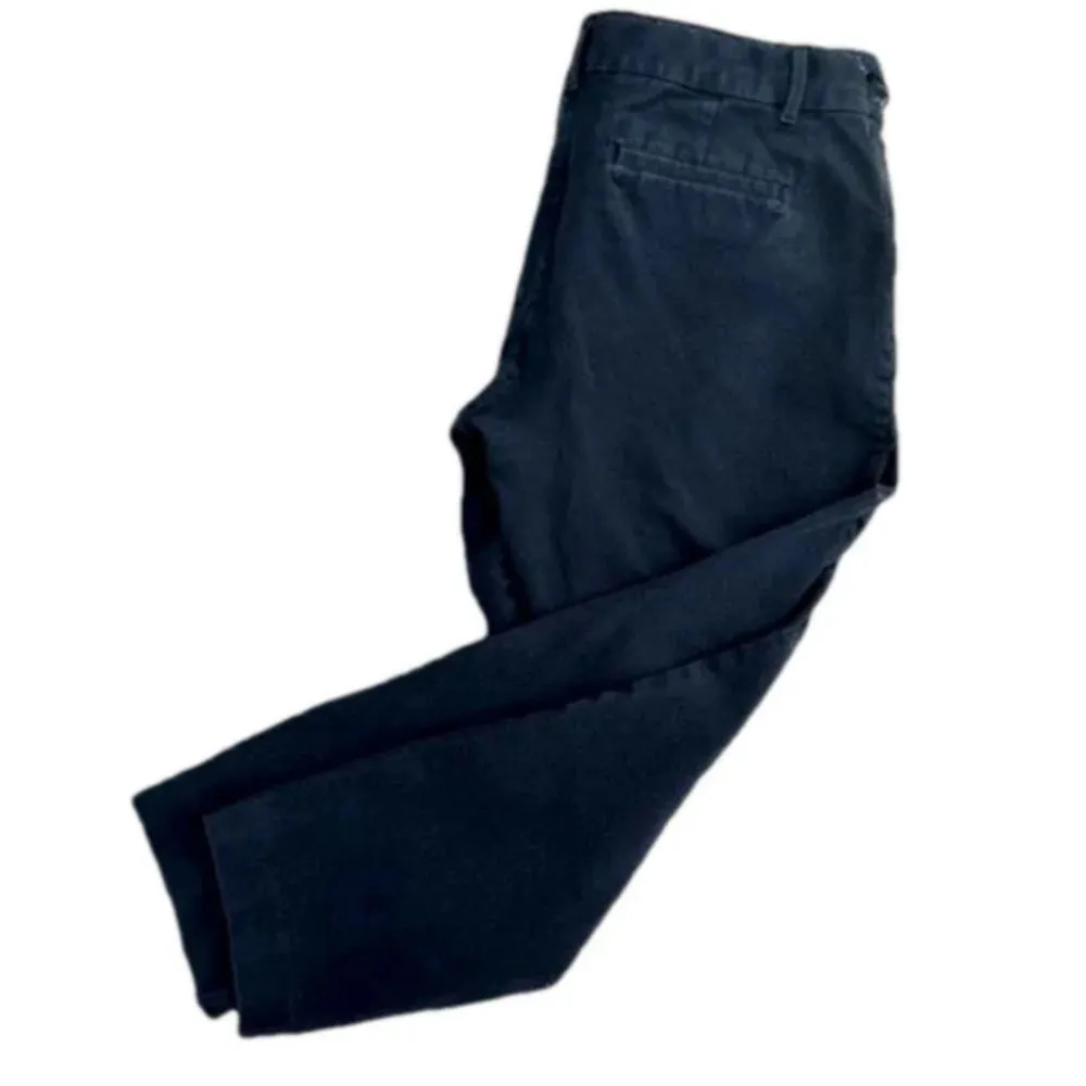 Gap black cropped pants size 14 R skinny ankle business casual stretch summer​ - Image 2